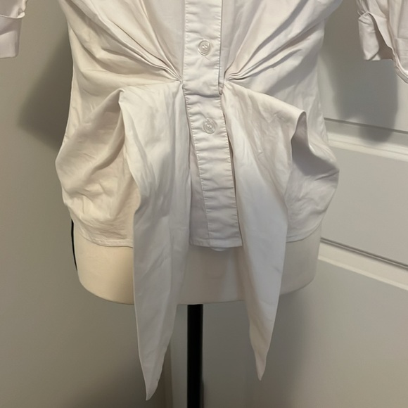The Look Tie Front Button Down - Picture 5 of 9